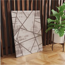 Rugs Modern Kanvas Tablo Geometrik Temalı Kahve Bej 42