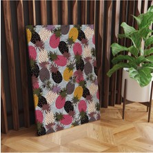Rugs Modern Kanvas Tablo Ananas Temalı Çok Renkli 37