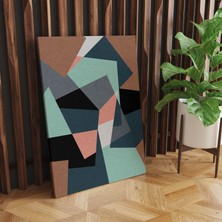 Rugs Modern Kanvas Tablo Geometrik Baskılı Çok Renkli 25
