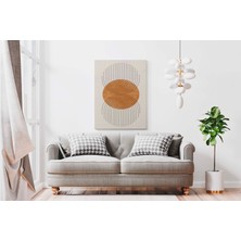 Rugs Modern Kanvas Tablo Hardal Siyah Bohem Temalı 86