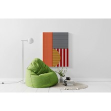 Rugs Modern Kanvas Tablo 1107 Geometrik Avrupa Stili Çok Renkli 119