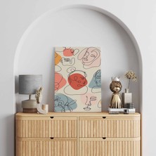 Rugs Modern Kanvas Tablo Kadın Silüyetleri Temalı 62