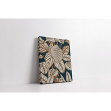 Rugs Modern Kanvas Tablo 1111 Botanik Temalı Gri Sarı 278