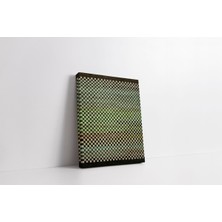 Rugs Modern Kanvas Tablo 1161 Yeşil Haki Dama Desenli 215