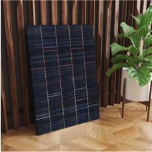 Rugs Modern Kanvas Tablo Siyah Çizgili Geometrik Tema 46
