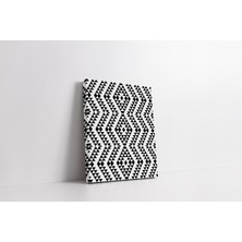 Rugs Modern Kanvas Tablo 4019 Siyah Beyaz Iskandinav Boho Stil 224