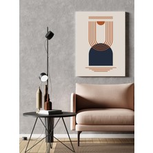 Rugs Modern Kanvas Tablo Lacivert Kiremit Minimalist Soyut Desen 78