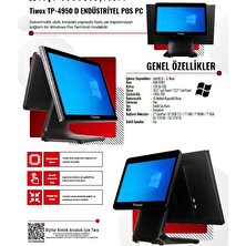 Tıwox TP-4950D I5 5.nesil 8gb Ram 128 SSD 18,5''+13,2'' Müşteri Ekran