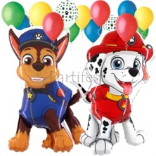 Parti Station Paw Patrol Balon Seti Paw Petrol Yaş Balon Seti Paw Patrol Doğum Günü Set Paw Patrol Marshlall Chase