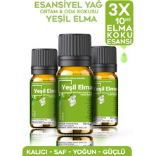 Evove Elma Çiçeği Oda Kokusu 3 Adet 10ML Set Aromatik Buhardanlık Difüzör Uçucu Esansiyel Yağ