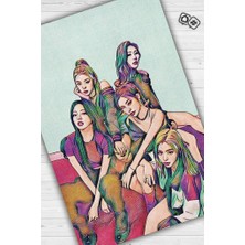 Homshtag ITZY Pamuklu Dokuma Tabanlı Yıkanabilir Dekoratif Halı