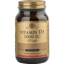 Solgar Vitamin D3 1000 Iu 100 Kapsül+Doppelherz Aktiv Demir Vitamin C + L-Histidin 30 Tablet