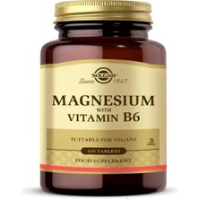 Solgar Magnesium With Vitamin B6 100 Tablet