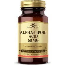 Solgar Alpha Lipoic Acid 60 Mg 30 Kapsül