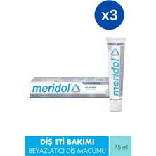 Meridol Gentle White Diş Macunu 75 ml 3 Adet