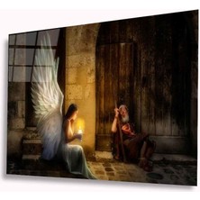 Eliza Home  Melek Kız Cam Tablo