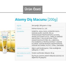 Atomy Propolis ve Yeşil Çay Özlü Diş Macunu