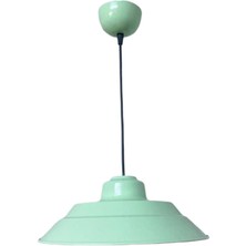 Rsylight Retro Metal Rustik Dekoratif Mint Yeşili Tekli Sarkıt Avize Çap:25 cm