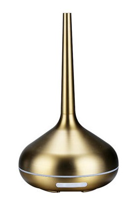 Xhltd Gümüş Altın Ultrasonik Masaüstü Ev Dekoratif Serin Mist LED Işıkları Aroma Difüzör Nemlemdirici (Yurt Dışından)