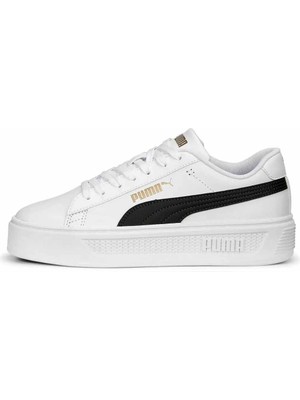 Puma Smash Platform V3 Kadın Günlük Spor Ayakkabı 390758-04 BEYAZ-SYH