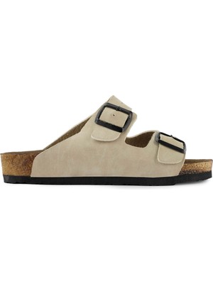 Slazenger Lens G Kadın Terlik Ayakkabı SA11SK013-120BEJ