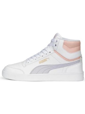 Puma 380748 Shuffle Mıd White-Sprıng Lavender-Rose Dust-Gold Yetıskın Unıseks Sneaker