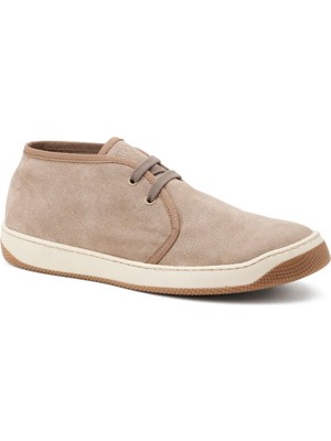 Frau Erkek Bot 29D5 Frau Suede Leather Sabbia