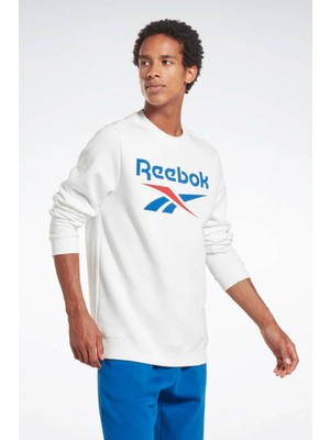 Reebok Rı Flc Big Logo Cre Beyaz Erkek Sweatshirt