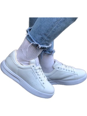 Buckhead 4156 Boston Beyaz Unisex Trend Sneaker Spor Ayakkabı V4