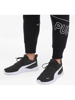 Puma Kadın Anzarun Lite Siyah Beyaz Spor Ayakkabı Yürüyüş-Koşu Tabanı ile Konforlu Tasarım
