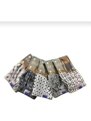 Berrak BERRAK1053 10'lu(10 Adet) %100 Pamuk Penye Erkek Boxer