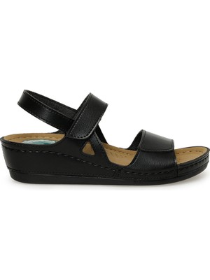 Polaris 162567.Z3FX Siyah Kadın Comfort Sandalet