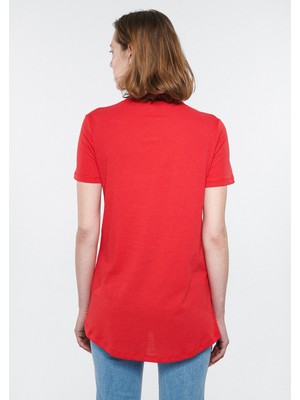 Mavi Kadın Kırmızı Basic Tişört 1611648-70469