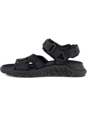 Ecco Nubuk Siyah Erkek Sandalet Exowrap M Blackblack Oil N. Sandal