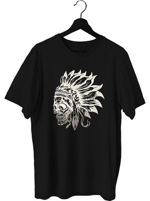 Bluu Indians Spor T-Shirt Bisiklet Yaka