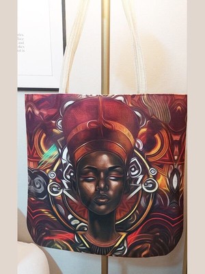 Körfez Kırlent African Baskılı Kumaş Heybe Çanta