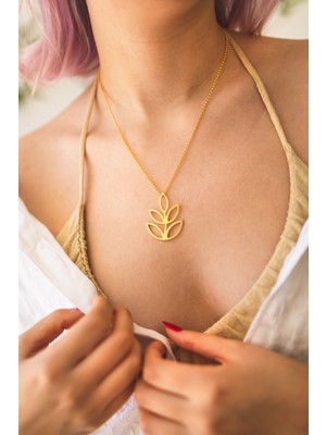 Chjjewel Leaf Kolye Gold