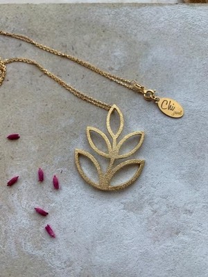 Chjjewel Leaf Kolye Gold