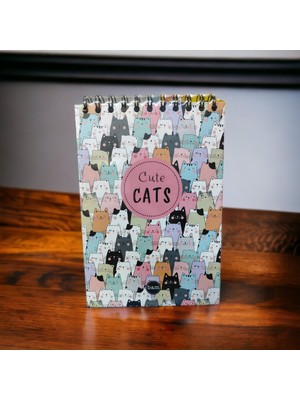 Bam My Planner Cute Cats Black Paper Notebook/defter Siyah Sayfa