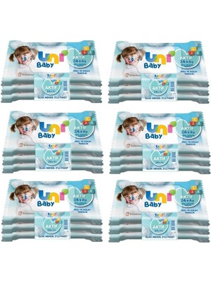 Uni Baby  24+ Ay Islak Mendil Cep Boy 6 Adet 3X15'LI