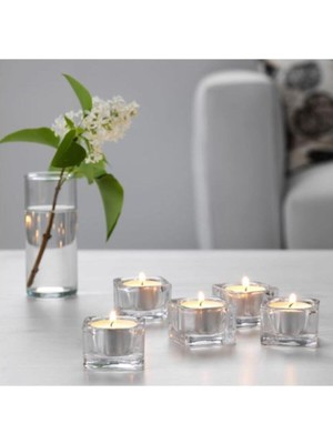 IKEA Glasıg Tealight Cam Mumluk 5 Adet