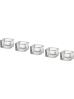 IKEA Glasıg Tealight Cam Mumluk 5 Adet