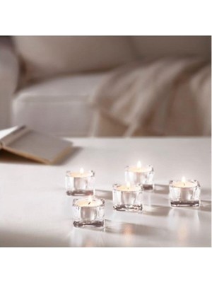 IKEA Glasıg Tealight Cam Mumluk 5 Adet