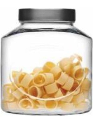 Paşabahçe 80393 Oval Elips Kavanoz Metal Kapaklı 1000 cc - 2 Adet