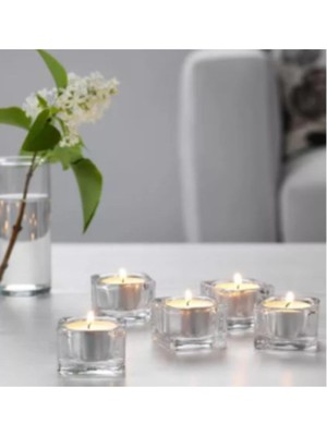 IKEA Glasıg Tealight Mumluk,cam 5 Adet