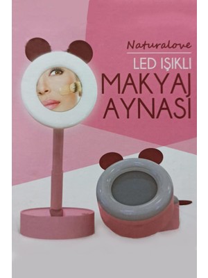 Naturalove Naturallove Ledışıklı Katlanır Makyaj Aynası