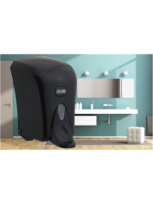 Vialli S6MB Medical Dezenfektan Dispenseri Siyah 1000 ml