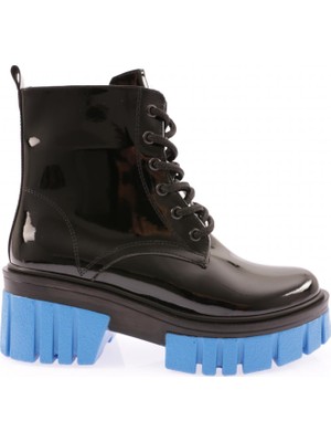 DGN ES805 Kadin Kalin Taban Bağcikli Topuklu  Bot