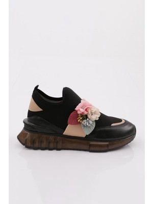 DGN 240 Kadin Çiçek Detayli Sneakers