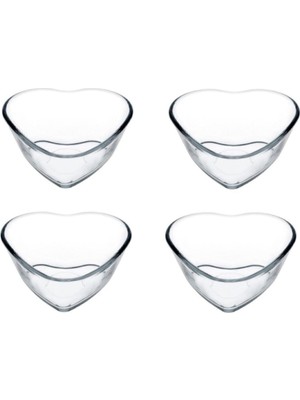 Paşabahçe Mini Fırın Kabı Kalp 4' Lü Set 59494
